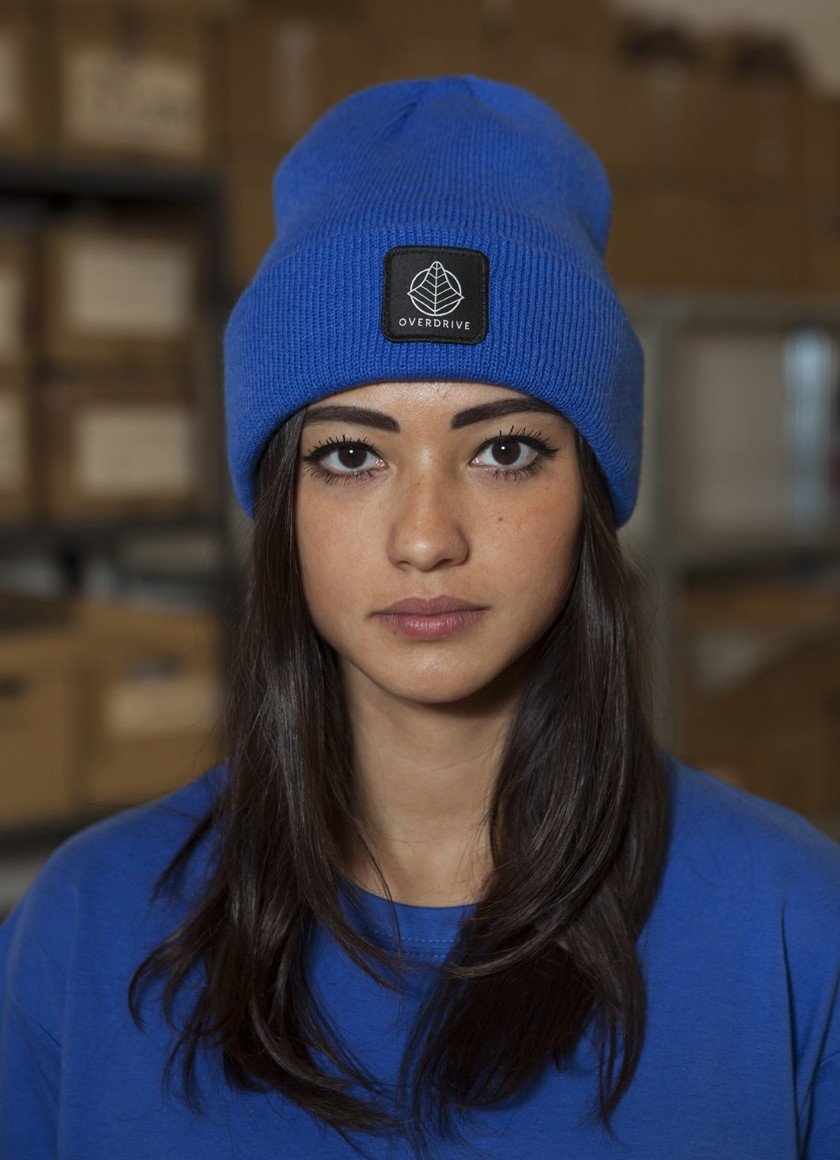 BEANIE PATCH BLUE